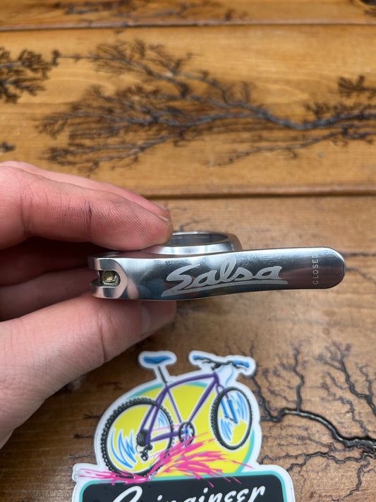 Salsa 30.6mm Silver Flip Lock Seatpost Collar