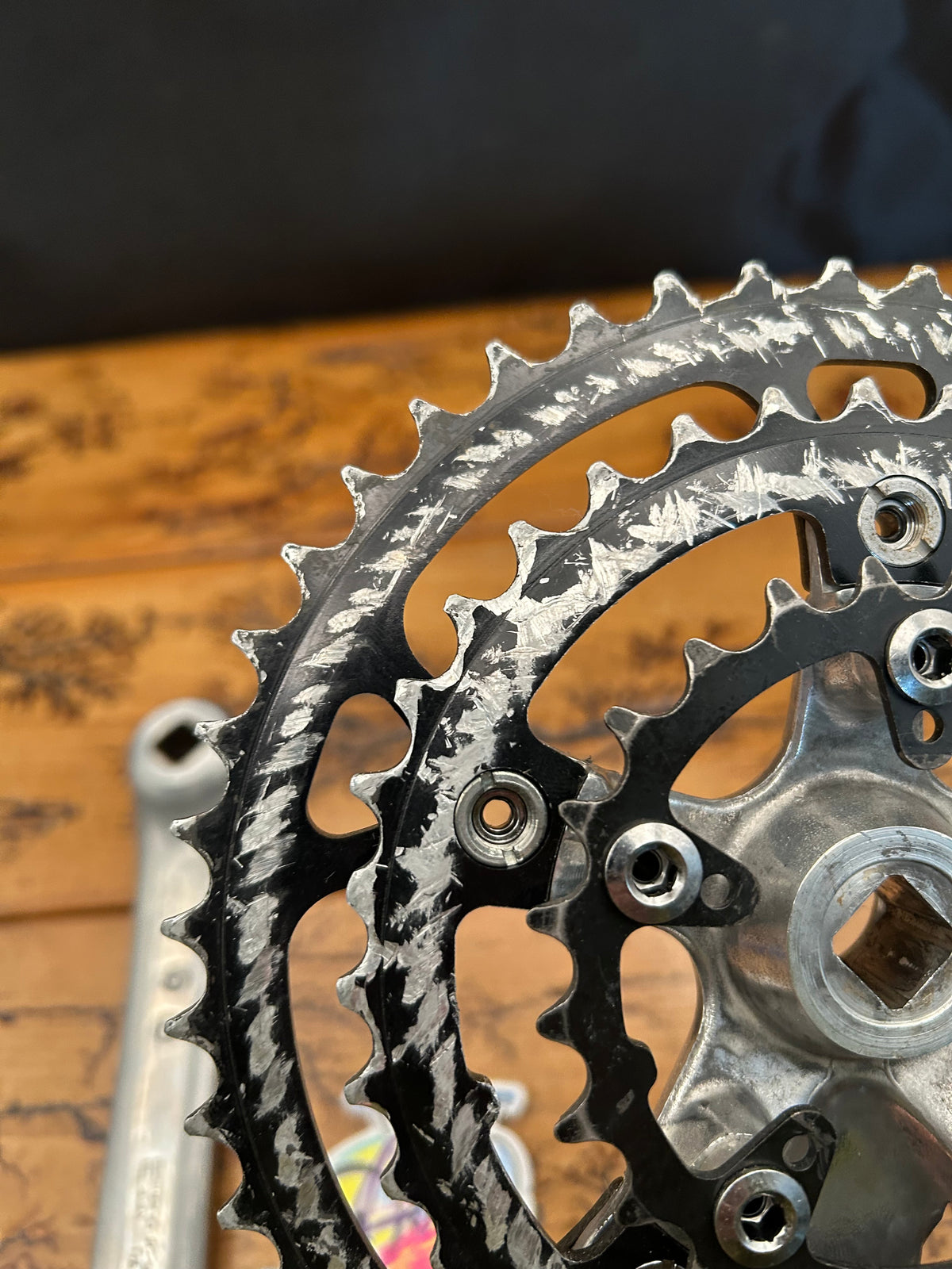 Shimano Deore FC-MT60 46/36/24 Black Chainrings 175mm Square Taper Crankset