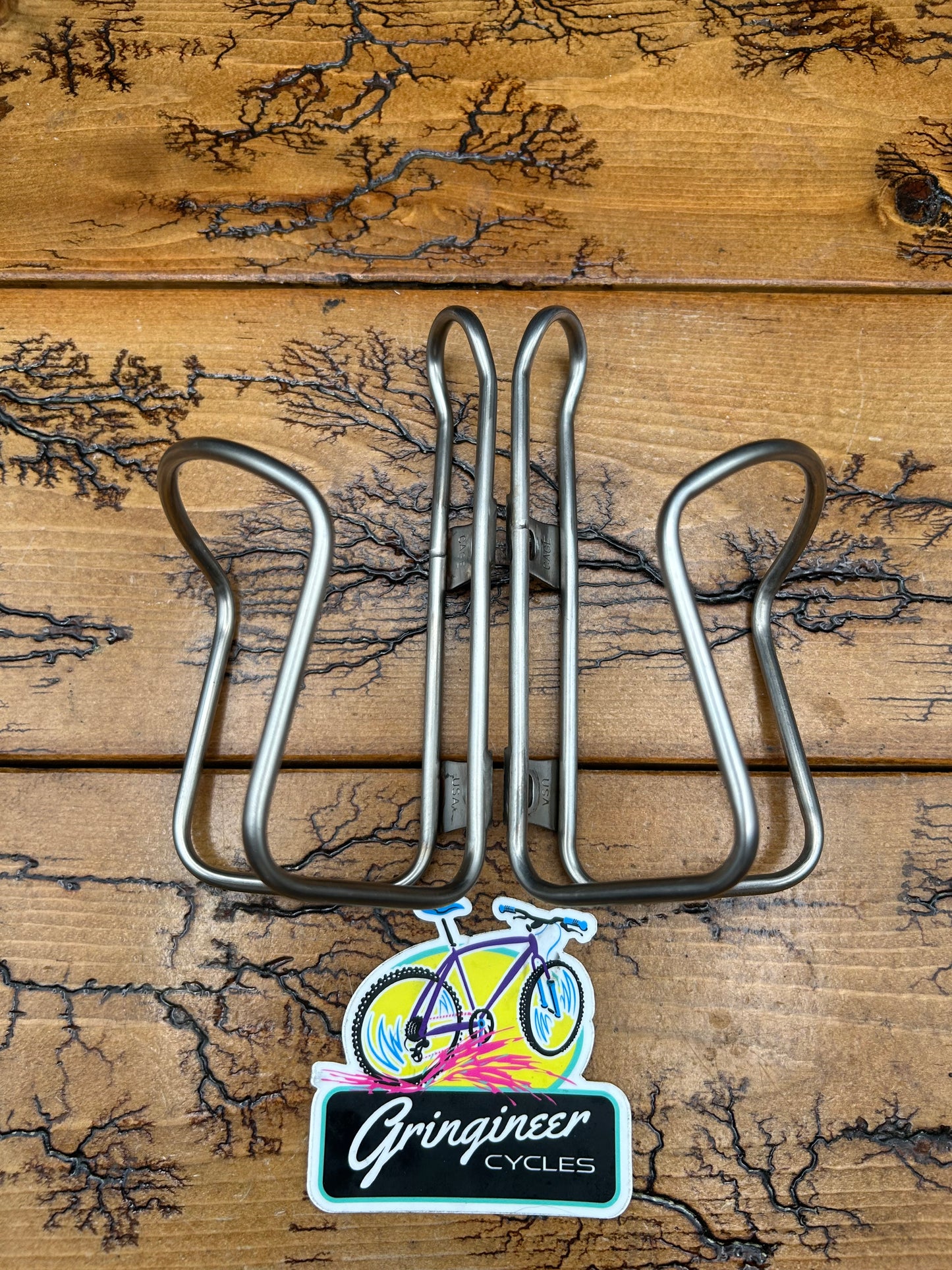 King Cage Stainless Steel Water Bottle Cages Set of 2