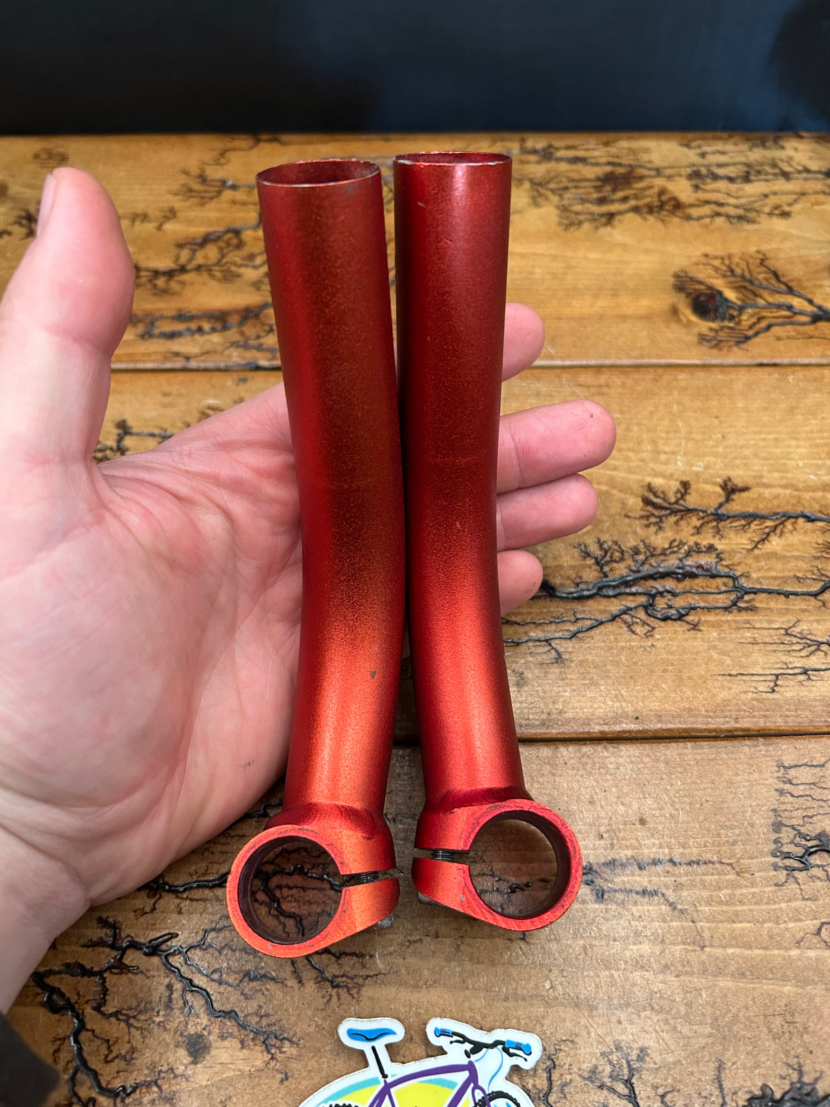Craig Metalcraft Red / Orange Aluminum Bar Ends