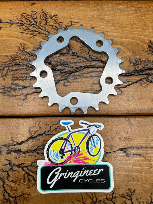 Blackspire 24 Tooth 74 BCD 5 Bolt Chainring NOS