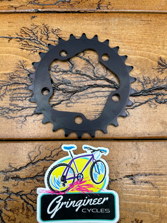 Blackspire 26 Tooth 74 BCD 5 Bolt Black Chainring NOS