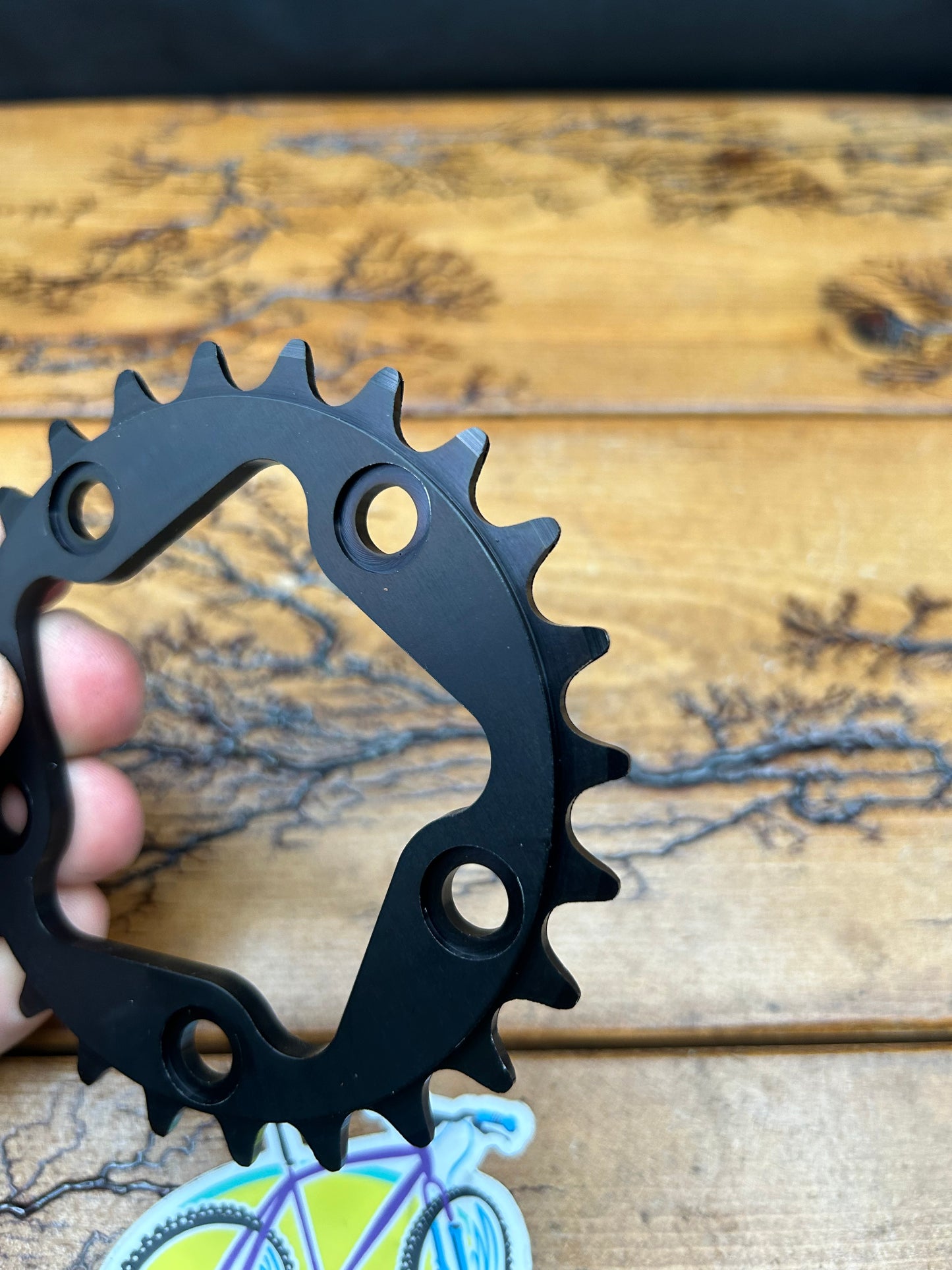 Blackspire 24 Tooth 74 BCD 5 Bolt Black Chainring NOS