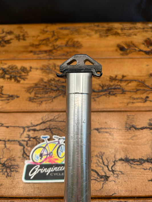 American Classic 27.4mm x 235mm Silver Seatpost