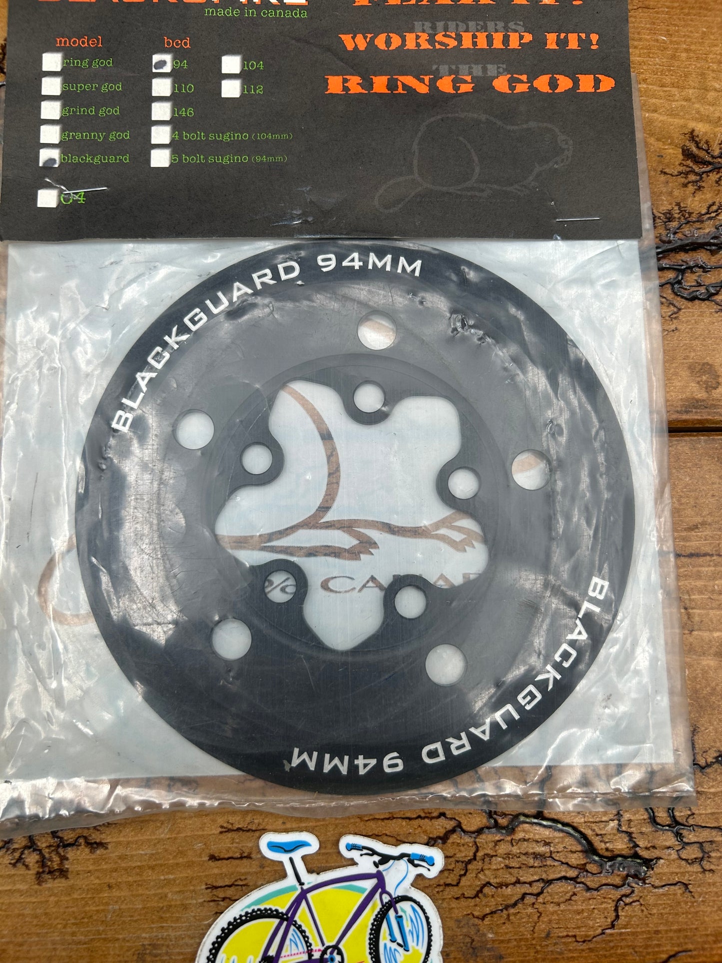 Blackspire Blackguard 94 BCD Bash Guard NOS