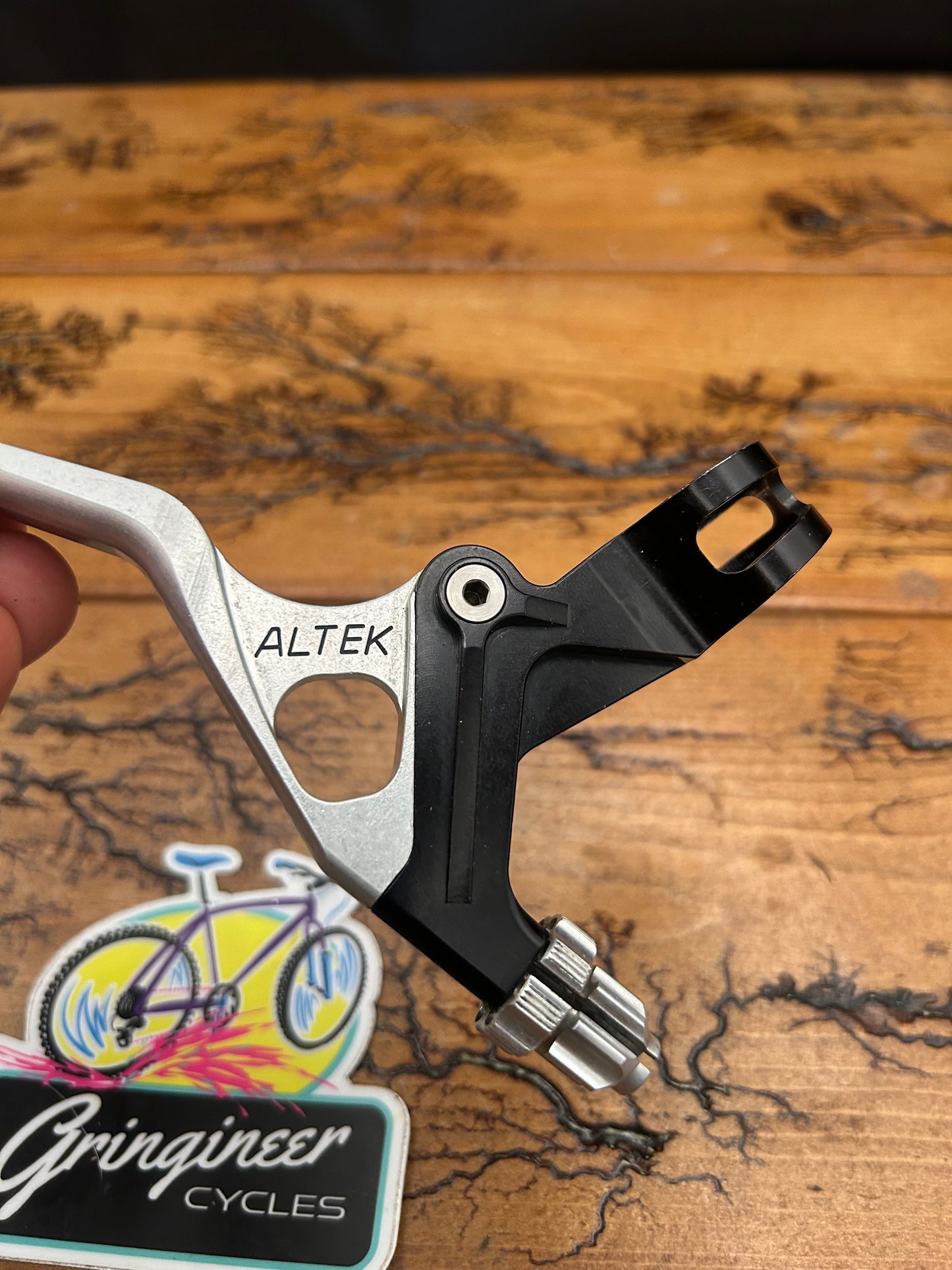 Altek Black and Silver CNC'D Brake Levers