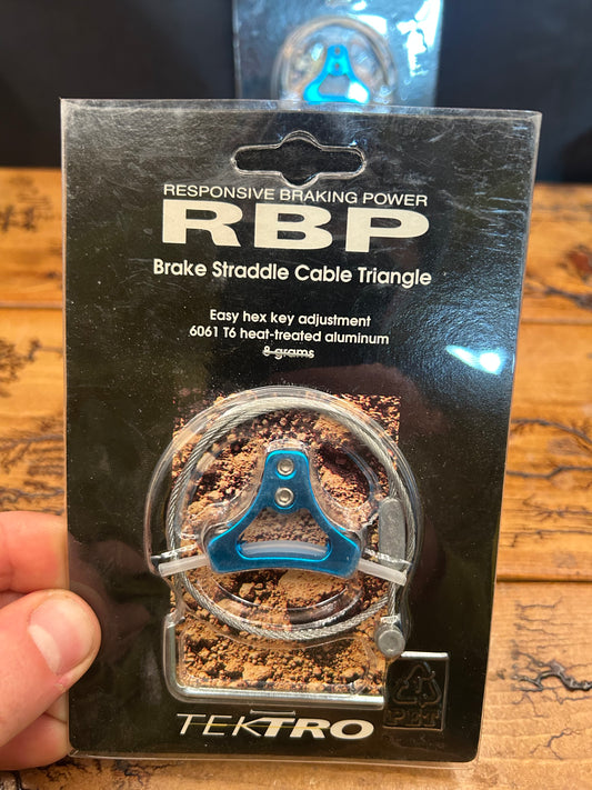Tektro RBP Blue Anodized Brake Straddle Cable Hangers NOS