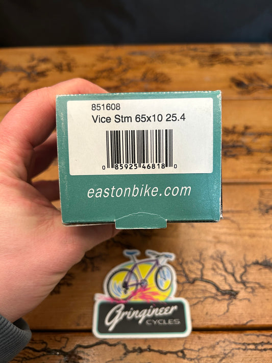 Easton Vice 65mm 10 Degree 1 1/8 25.4mm Threadless Stem NOS