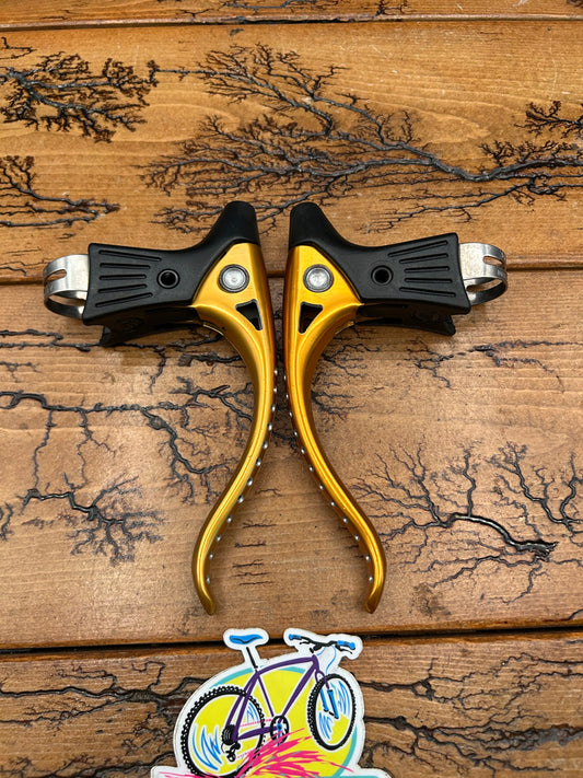 Modolo Gold Anodized Non Aero Brake Levers