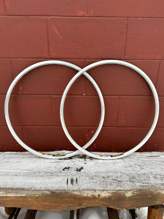 Mavic X517 SUP Silver 36 Hole 26 Inch Rims Set Of 2 NOS