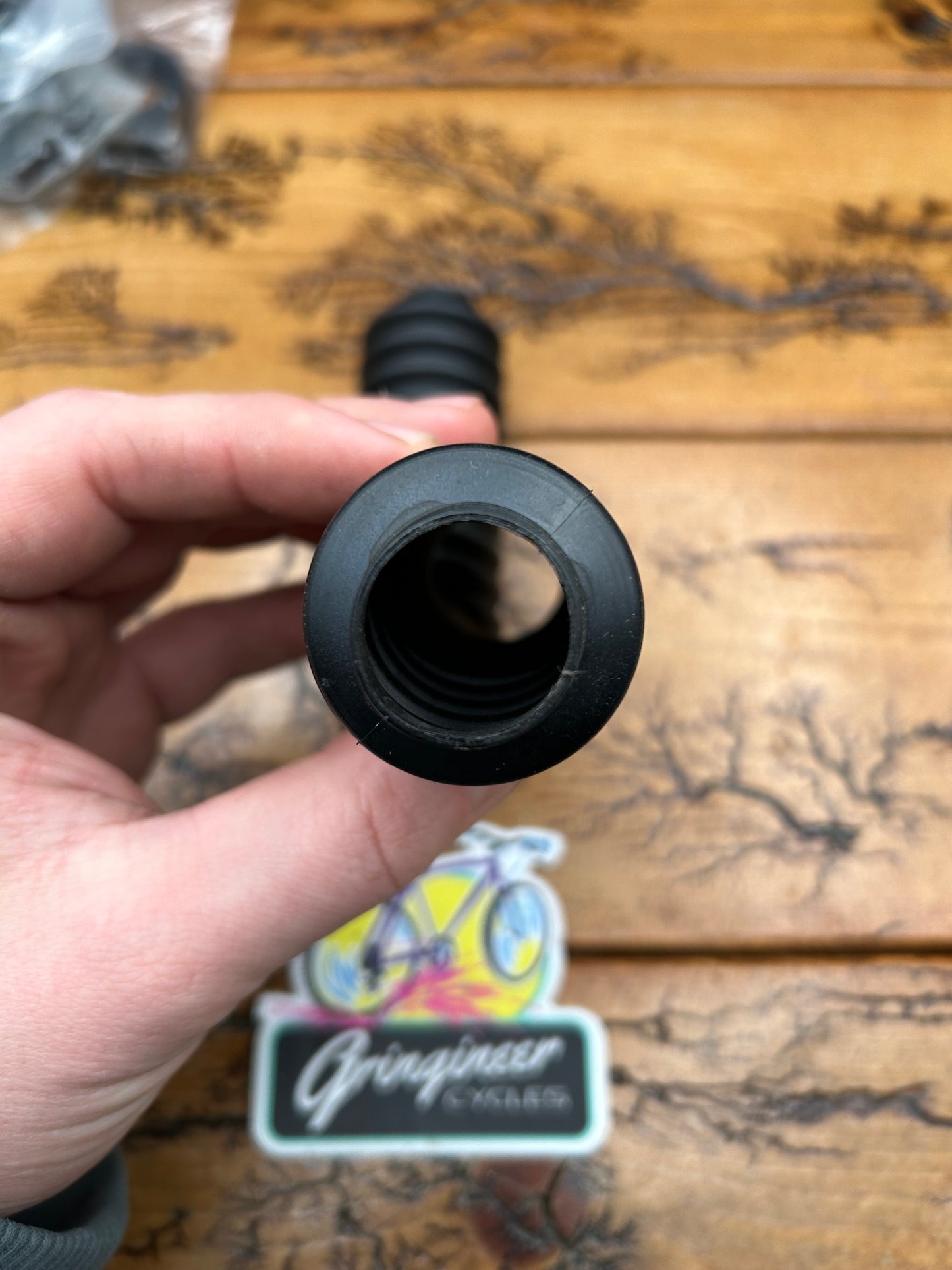 Pair of 125mm Tall Rubber Suspension Fork Boots NOS