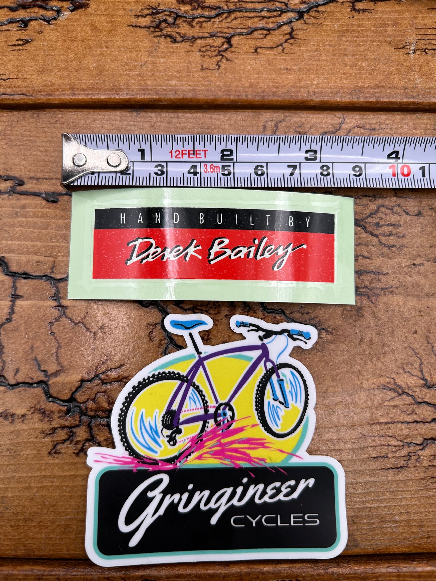 Rocky Mountain Hand Built By Derek Bailey Black and Red Decal