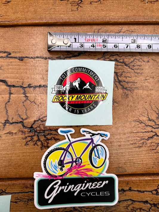 Rocky Mountain Total Commitment 15 Years 1981 - 1996 Decal