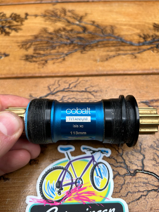 Crank Brothers Cobalt Titanium 113mm ISIS 68 or 73mm Bottom Bracket
