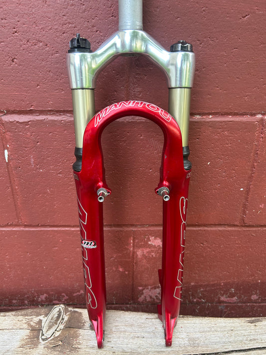 Manitou Mars Super Red Disc / Rim Brake 26" Suspension Fork