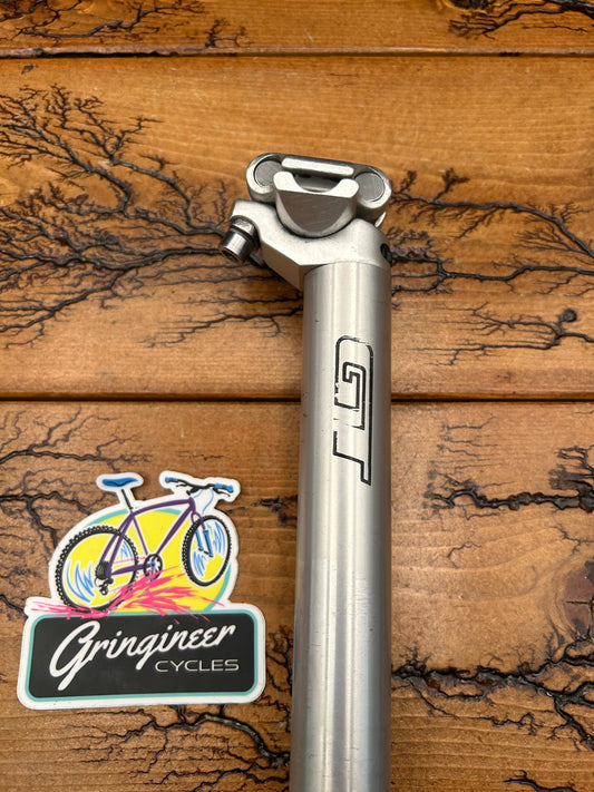 GT 27.0mm x 350mm Silver Seatpost