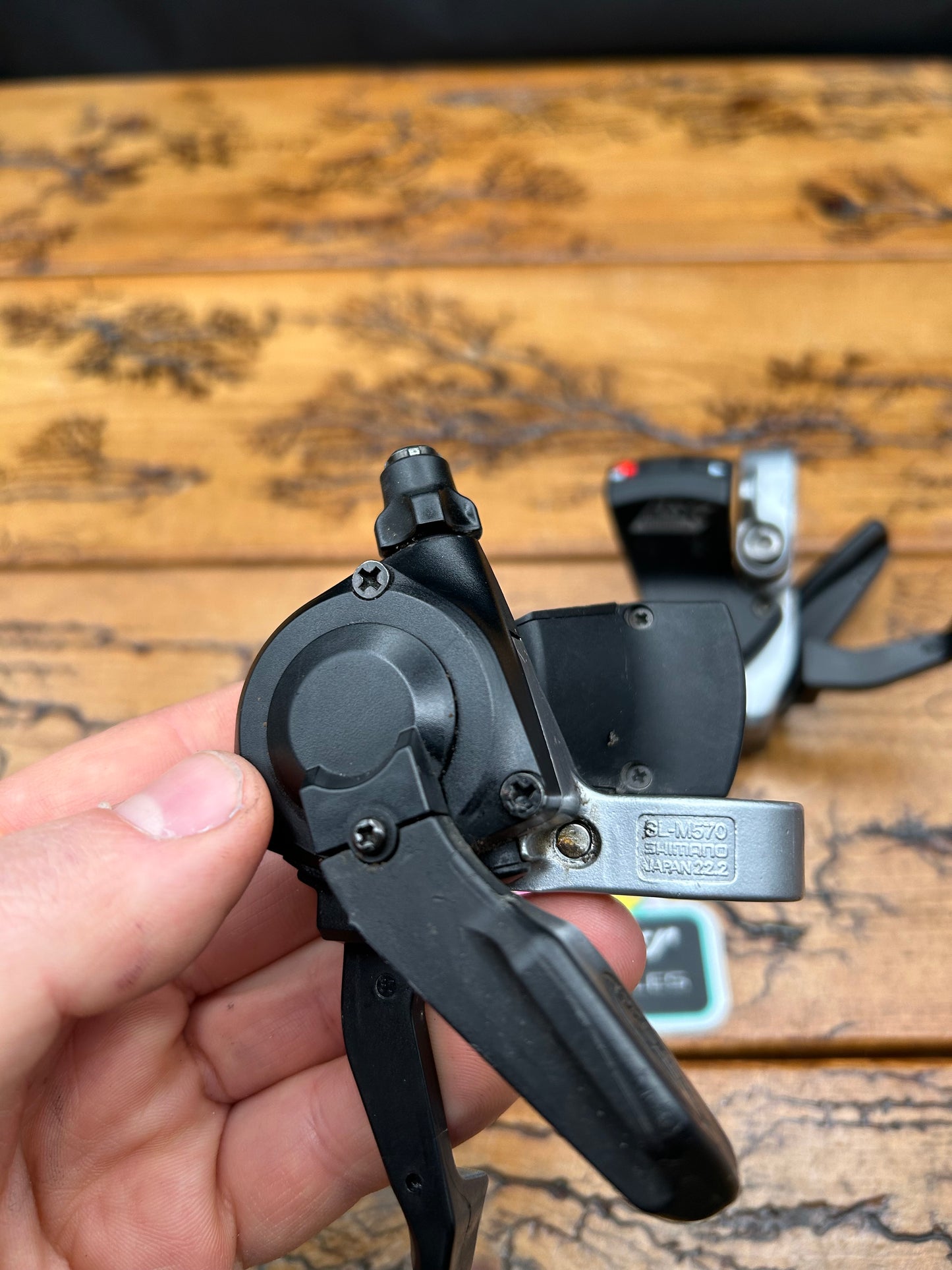 Shimano Deore LX SL-M570 Silver and Black Shifter Set