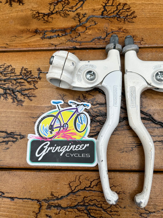 Shimano White BL-AT50 Short Pull Brake Levers