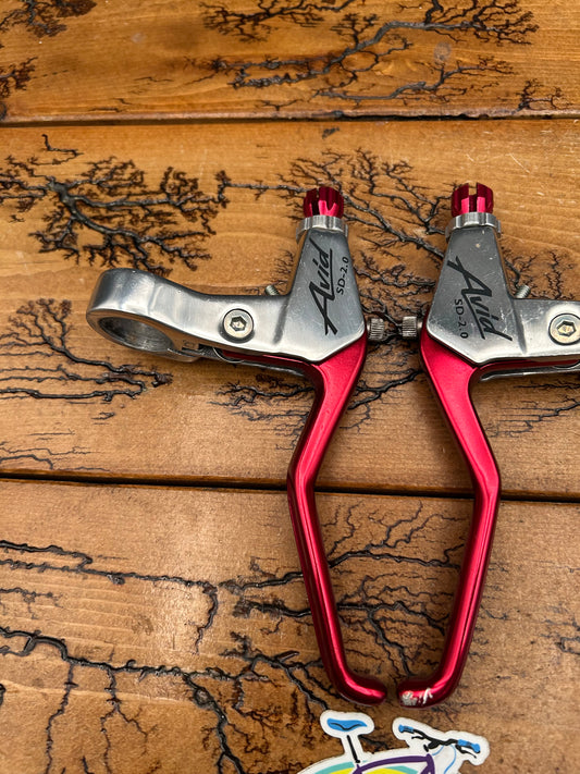Avid SD-2.0 Red And Silver Brake Levers