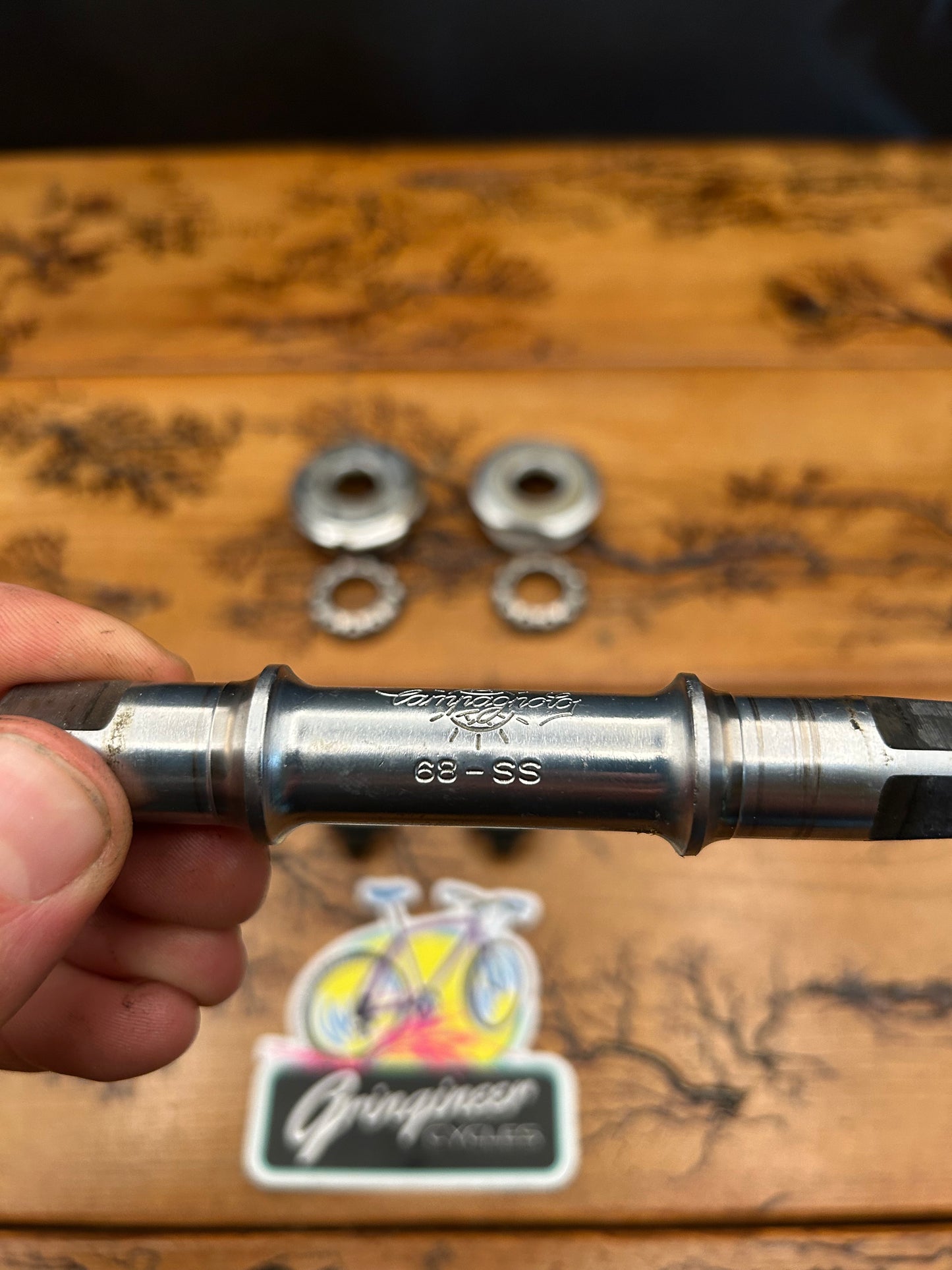 Campagnolo 114x68 English Threaded Square Taper Bottom Bracket