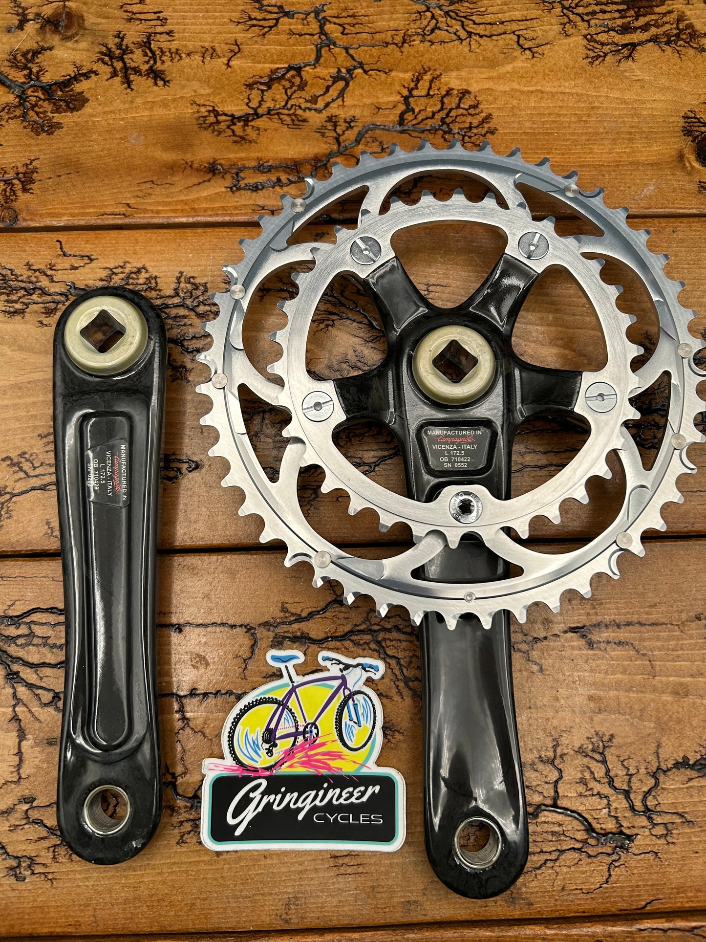 Campagnolo Centaur 48/34 10 Speed Square Taper Carbon Crankset NOS