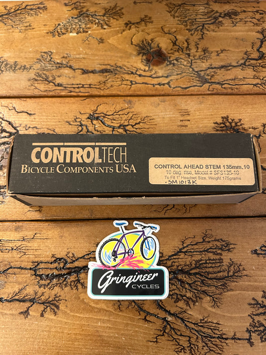 Control Tech 135mm 10 Degree 25.4mm 1 Inch Threadless Stem NOS
