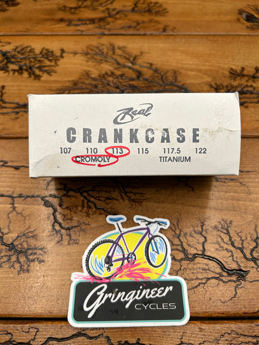 Real Design Crankcase 113mm 68/73mm Adjustable Square Taper Bottom Bracket NOS
