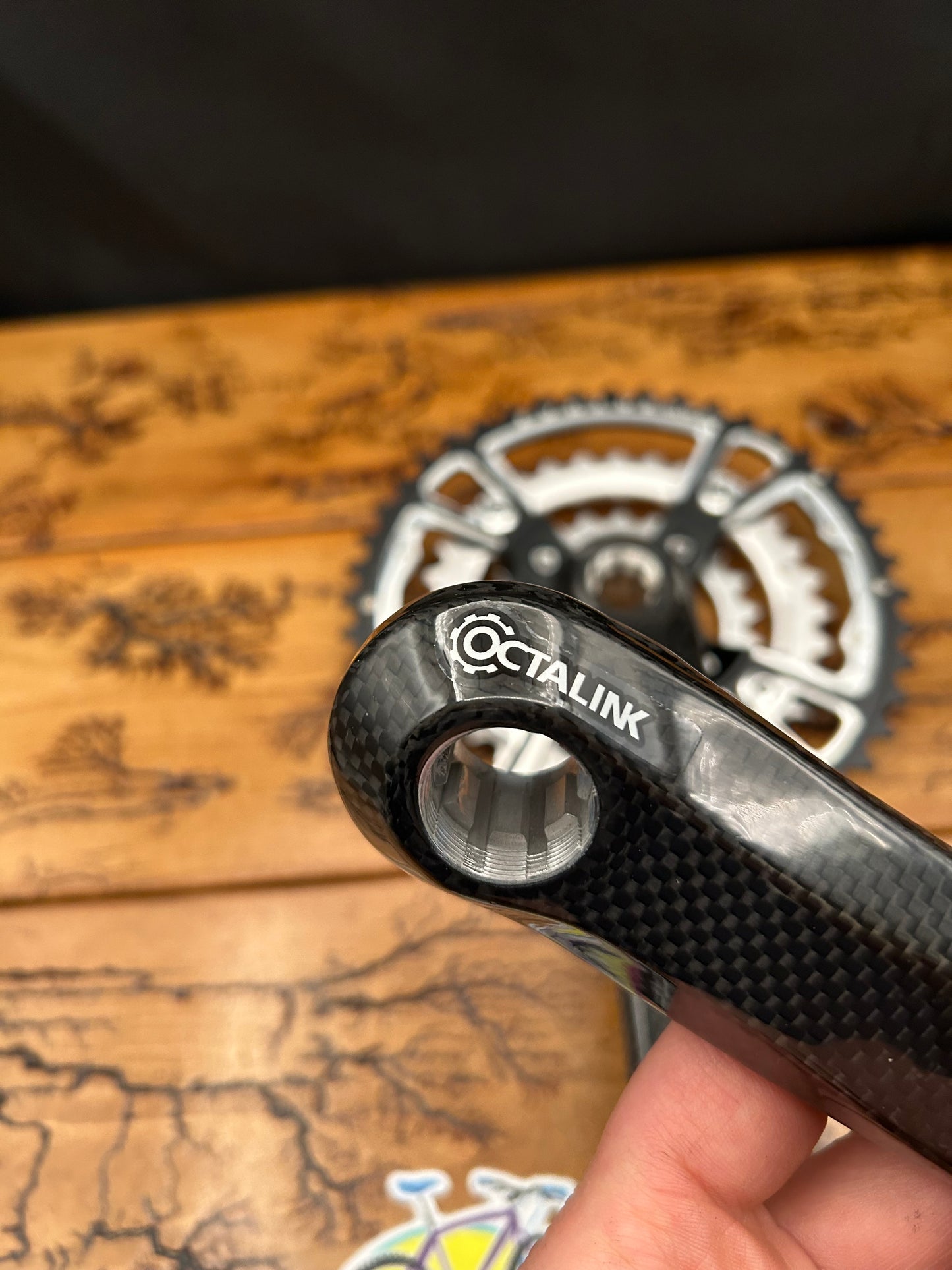 FSA Pro Carbon ATB 44/32/22 9 Speed 170mm Carbon Crankset NOS