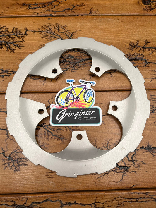 Girvin Rock Ring 5 Bolt 110 BCD Silver Bash Guard