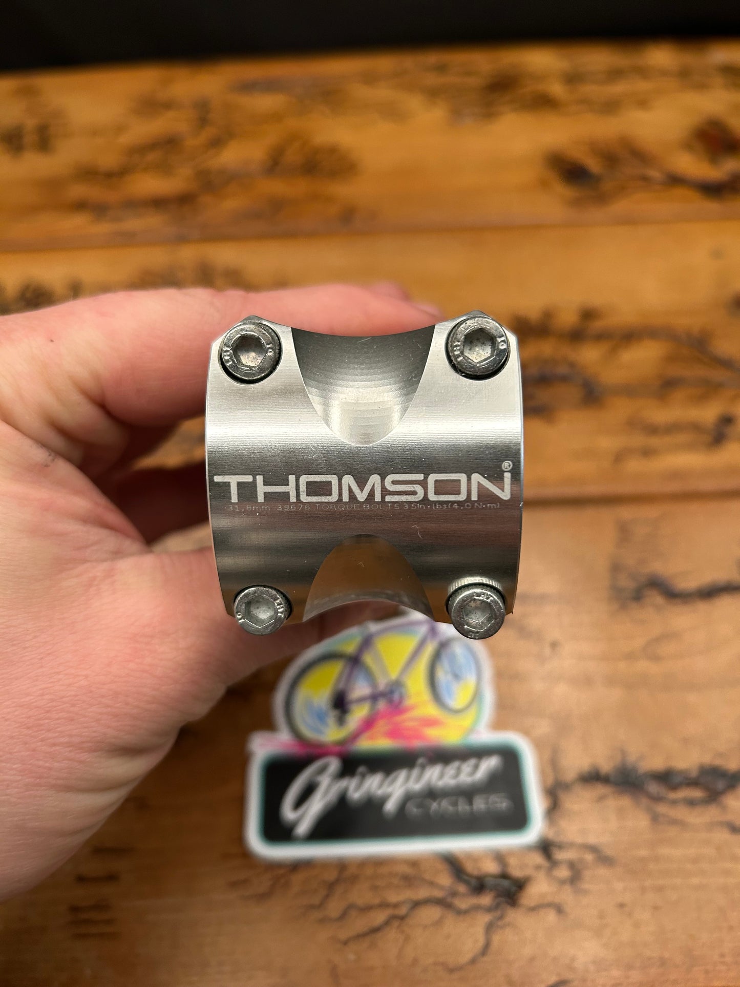 Thomson Elite X4 90mm Silver 0 Degree 31.8mm 1 1/8 Inch Threadless Stem
