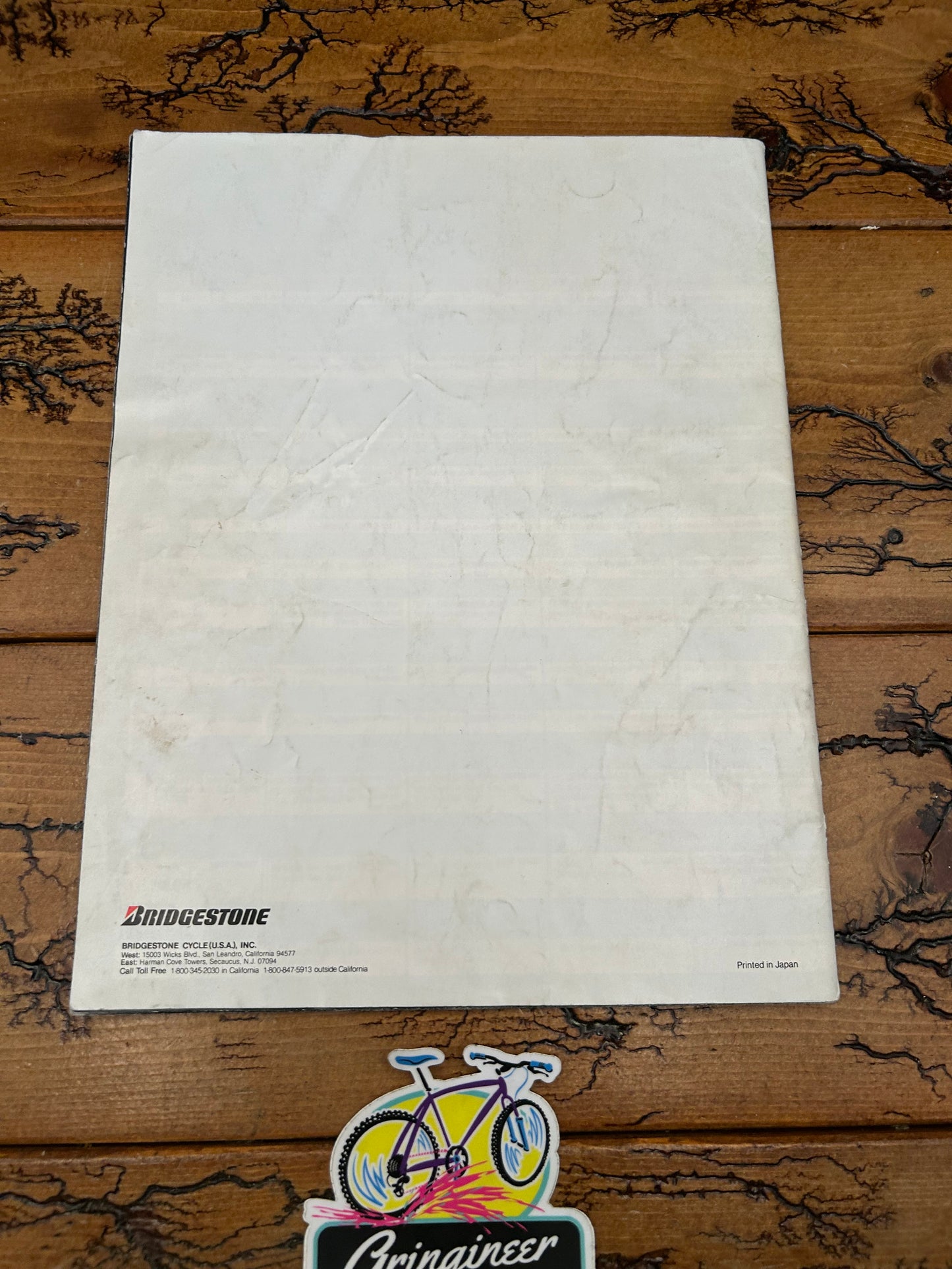 1986 Bridgestone Catalog