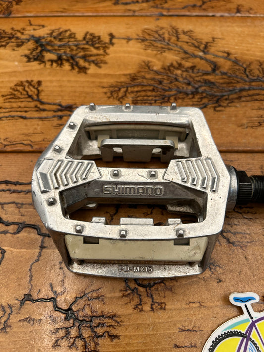 Shimano PD-MX15 Silver 9/16 Flat Pedals