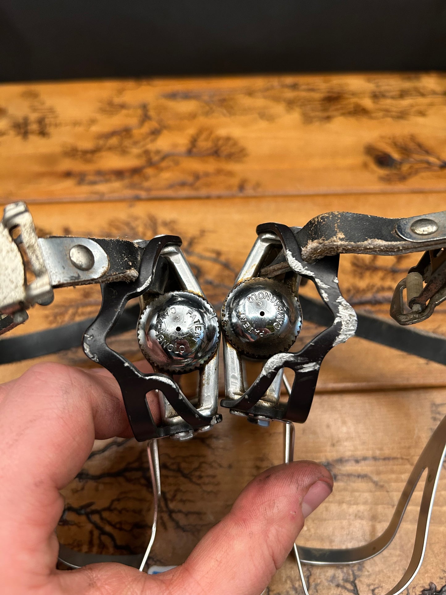 Campagnolo Record Strada Superleggeri Pedals With Campagnolo Toe Cages