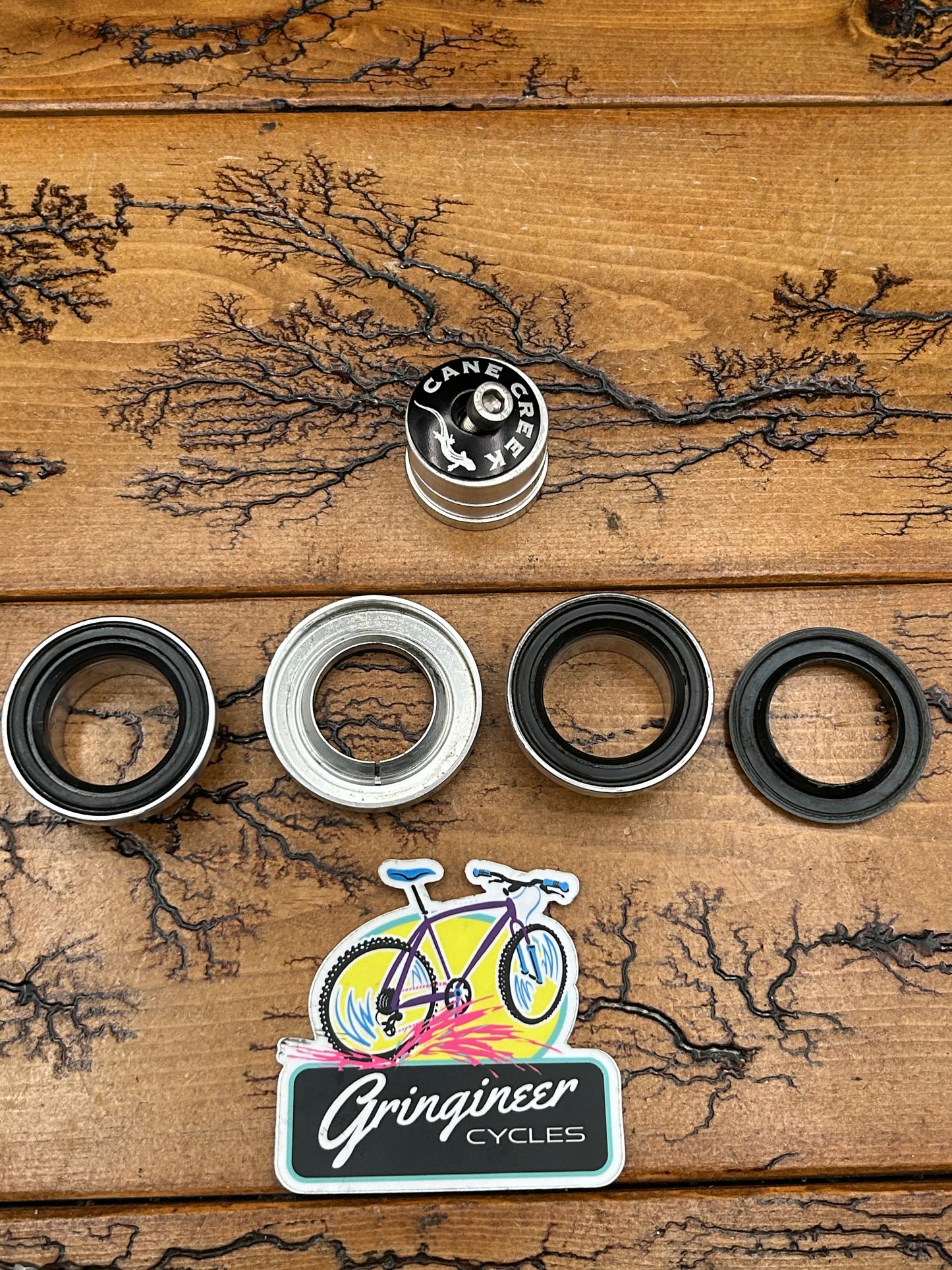 Cane Creek C2 Silver 1 1/8 Inch Threadless Headset With Spacers