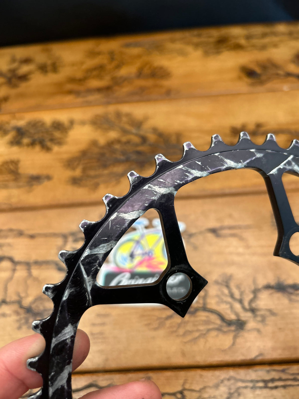Kooka 44 Tooth 94 BCD Black Chainring