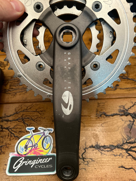 Trek Icon Graphite 44/32/22 175mm Square Taper Crankset