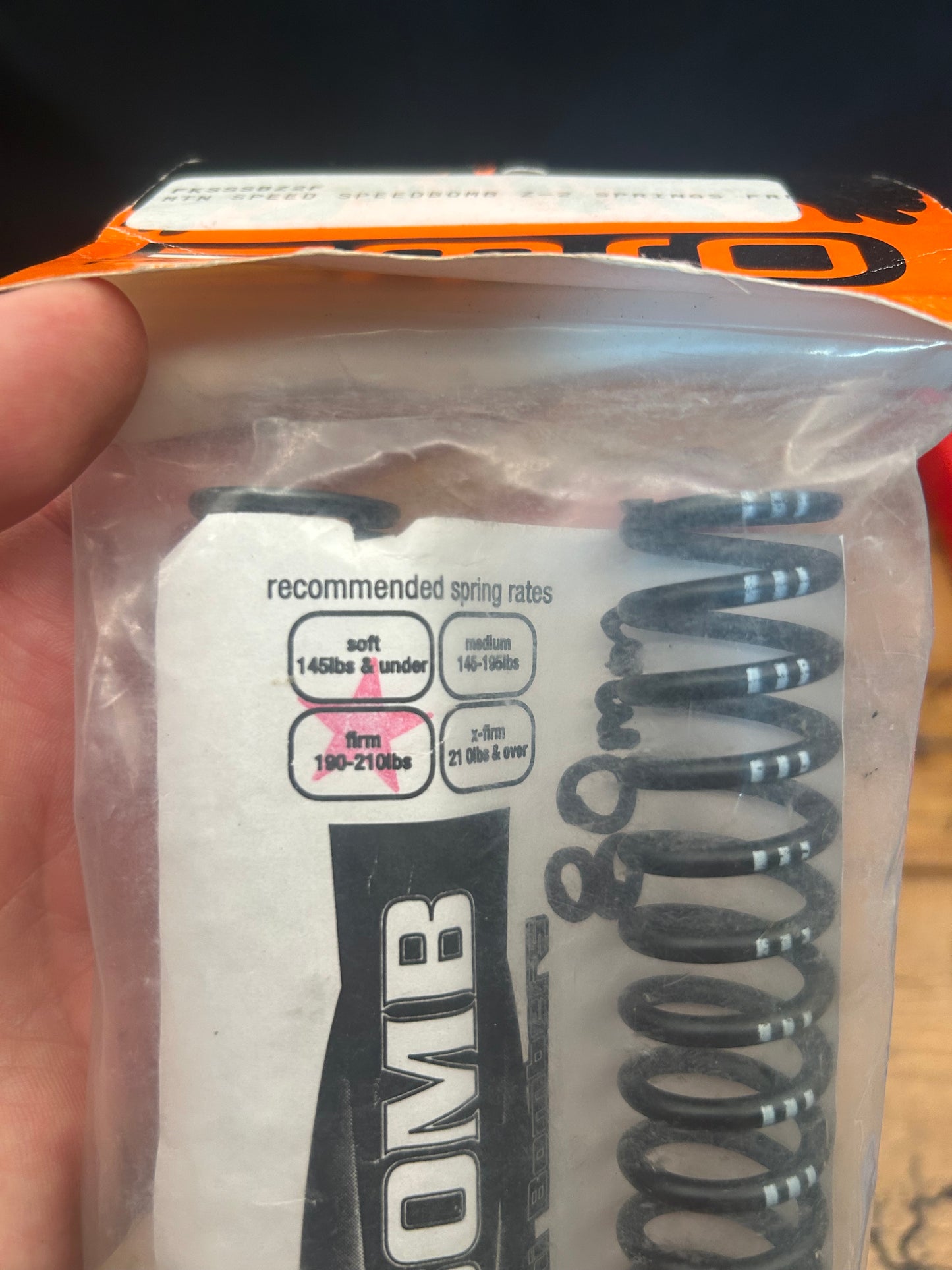 MRP Mountain Speed SpeedBomb Marzocchi Bomber Z-2 Firm Springs NOS
