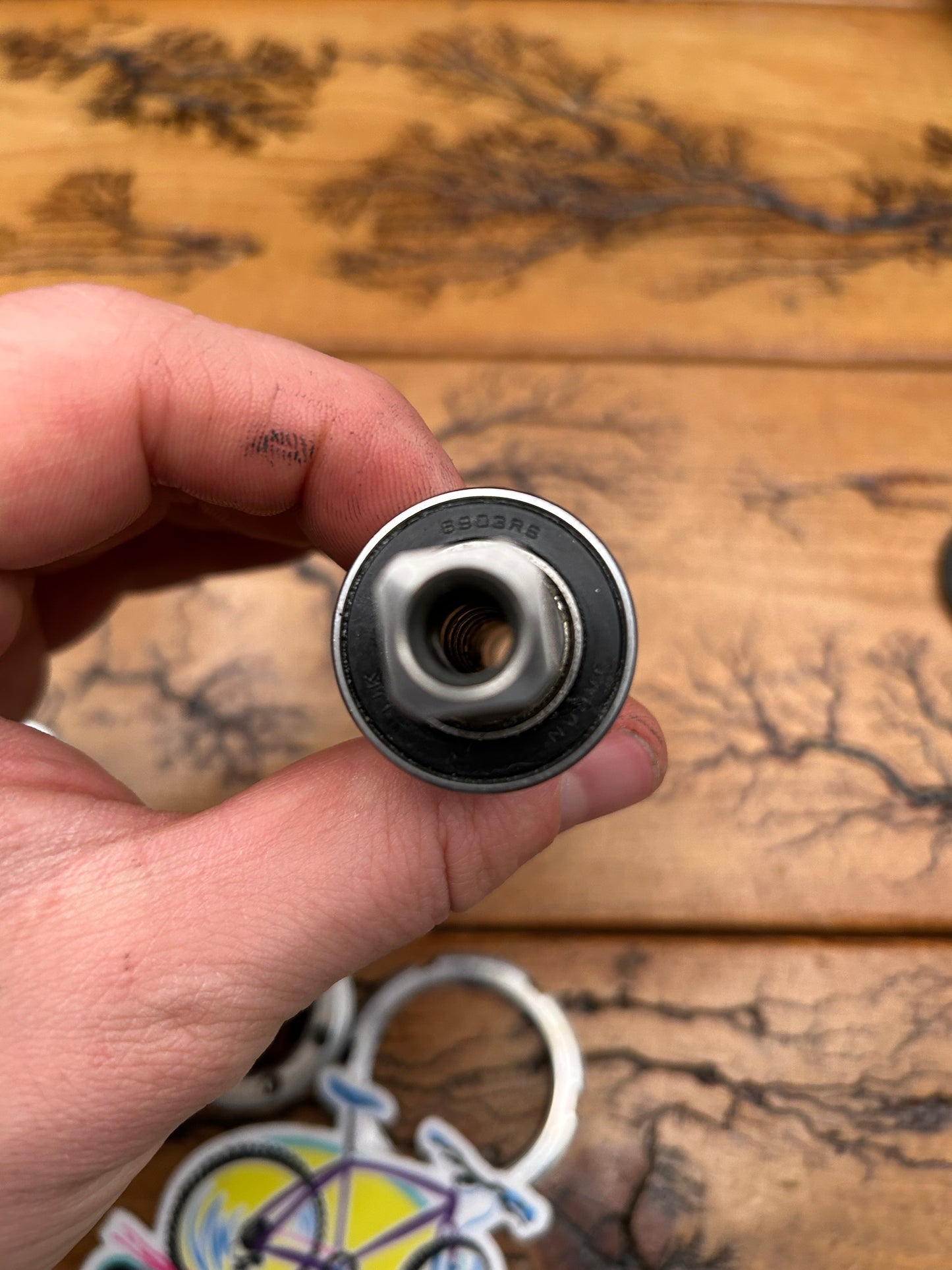 Titanium 112.5mm x 68mm Square Taper Bottom Bracket