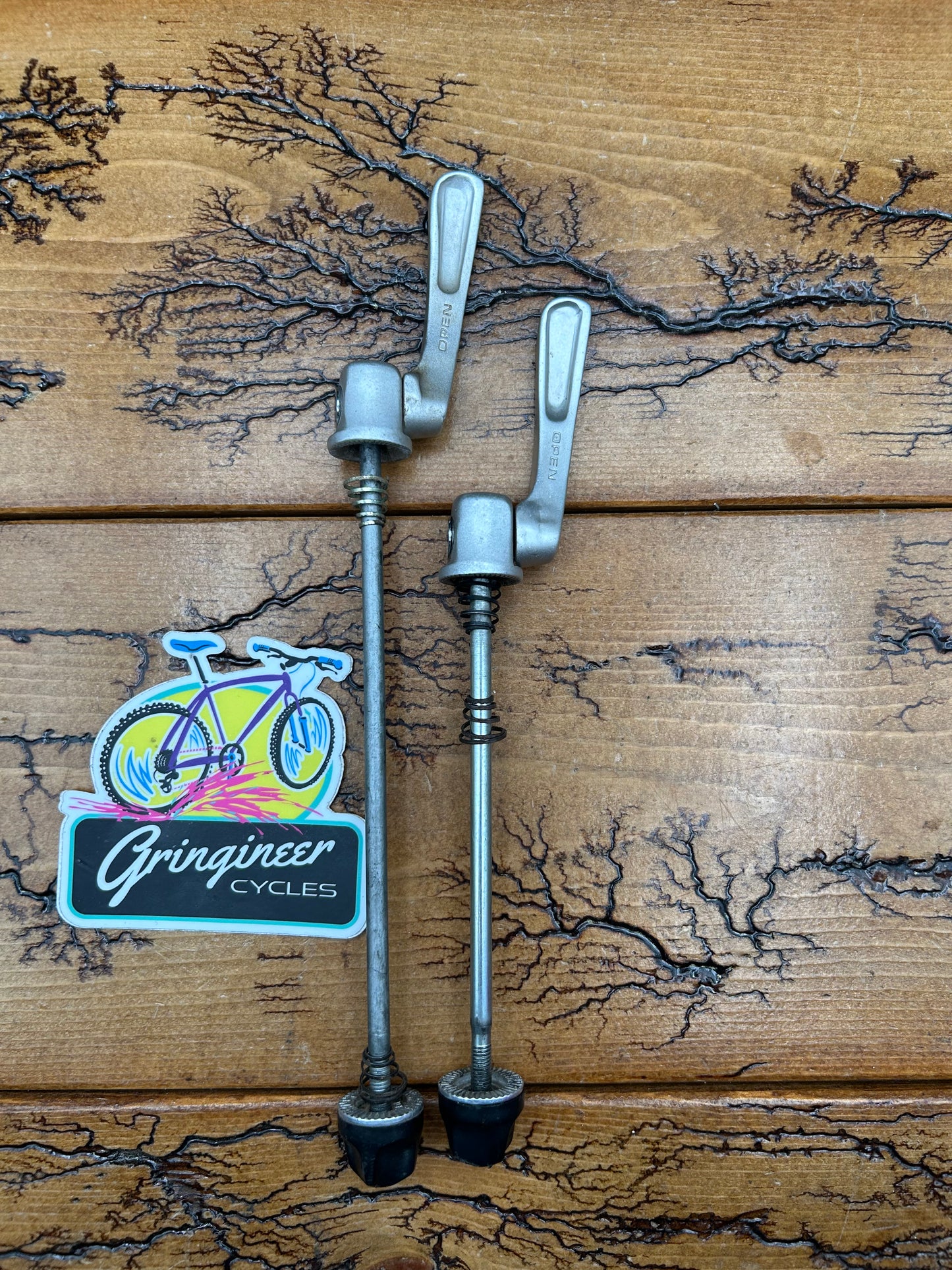 Shimano Deore XT Silver Quick Release Skewer Set