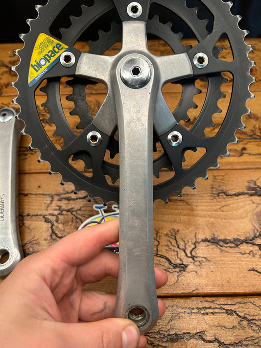 Shimano FC-B124 48/38/28 175mm Square Taper Crankset
