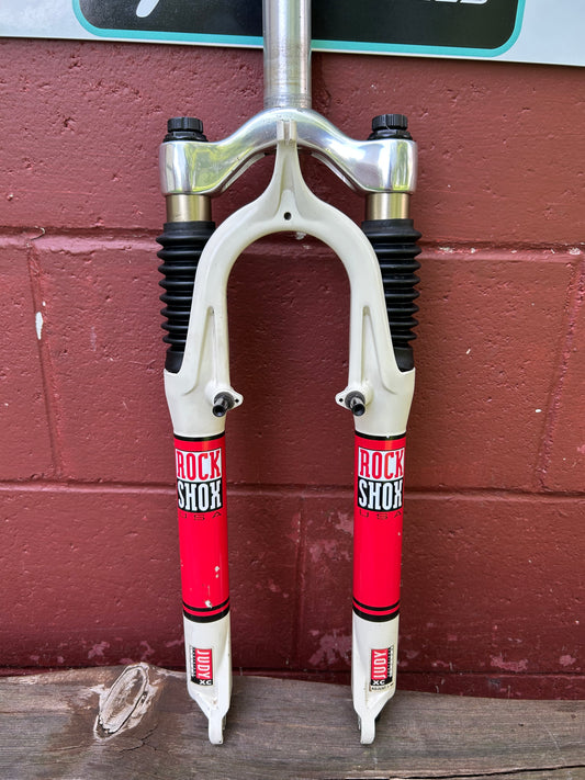 Rock Shox Judy XC 26" 1 1/8 Threadless White Suspension Fork