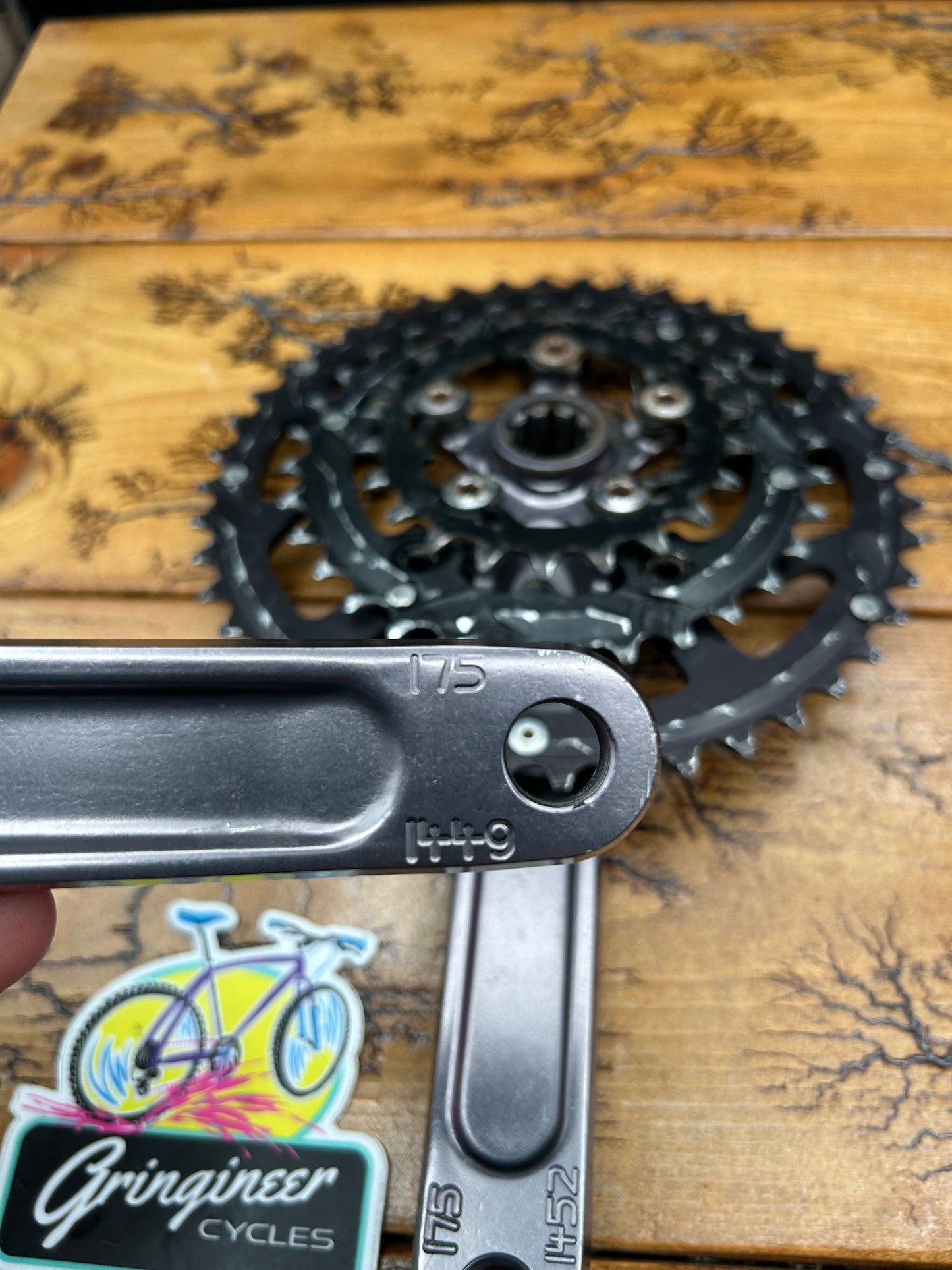 Raceface Turbine 44/32/22 ISIS 175mm Pewter Triple Crankset