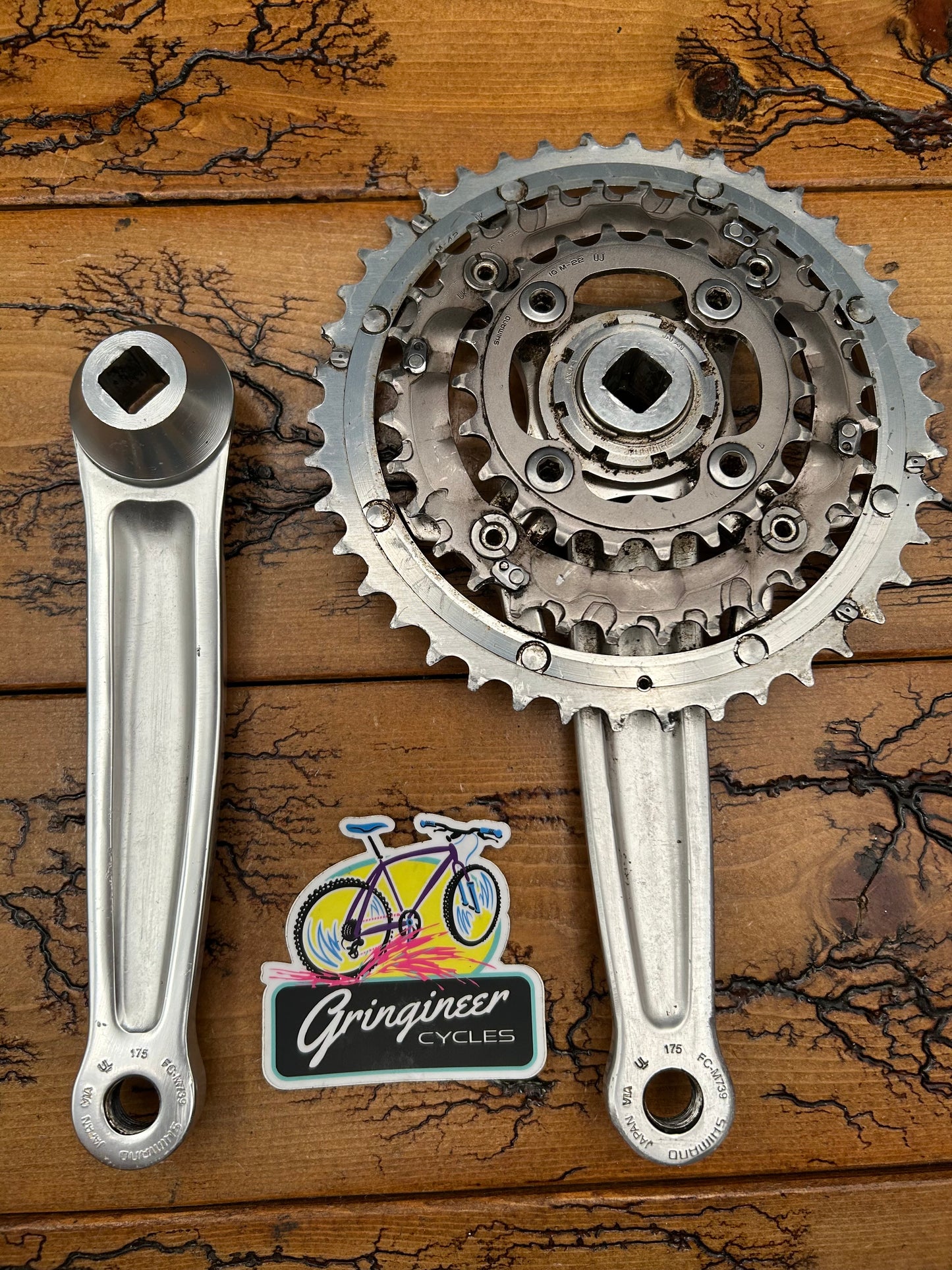 Shimano Deore XT FC-M739 175mm 42/32/22 Crankset