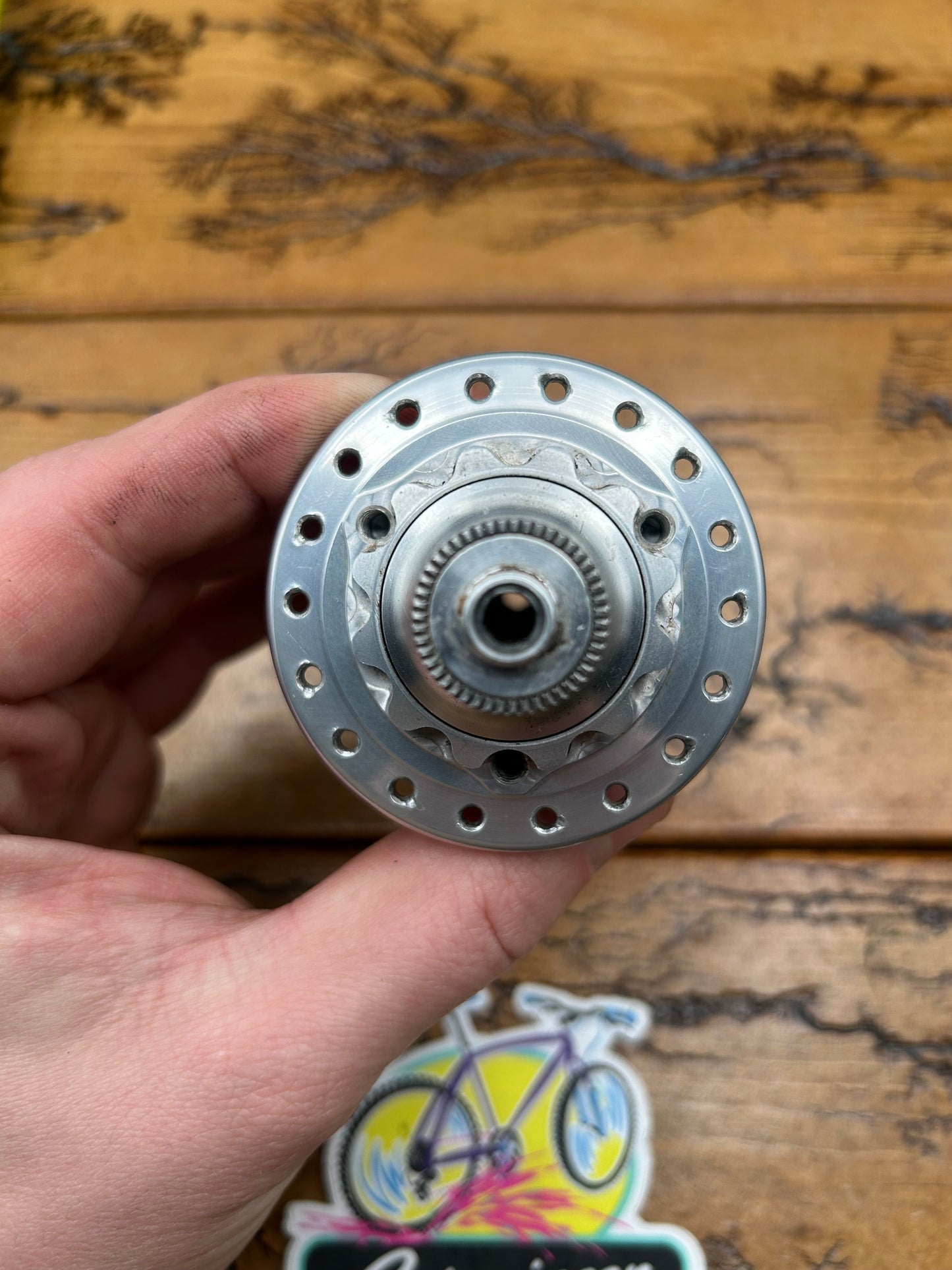 Chris King 36 Hole QR Silver Front Hub