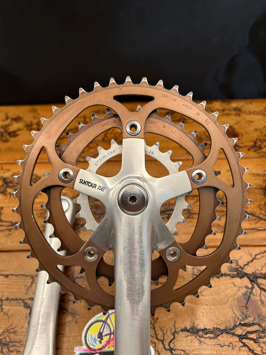 Suntour XC Pro 46/36/24 175mm Square Taper Crankset