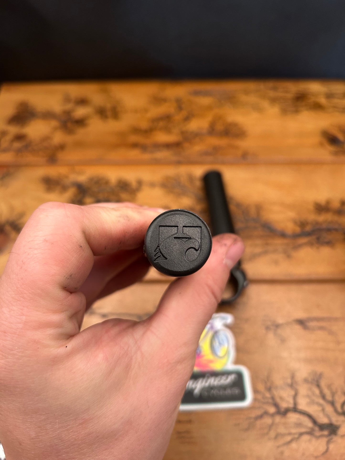 Kalloy Uno Carbon Bar Ends NOS