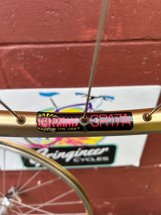 Sunrims CR17A Gold Rims Shimano Deore XT M737 / M738 26 Inch Wheelset