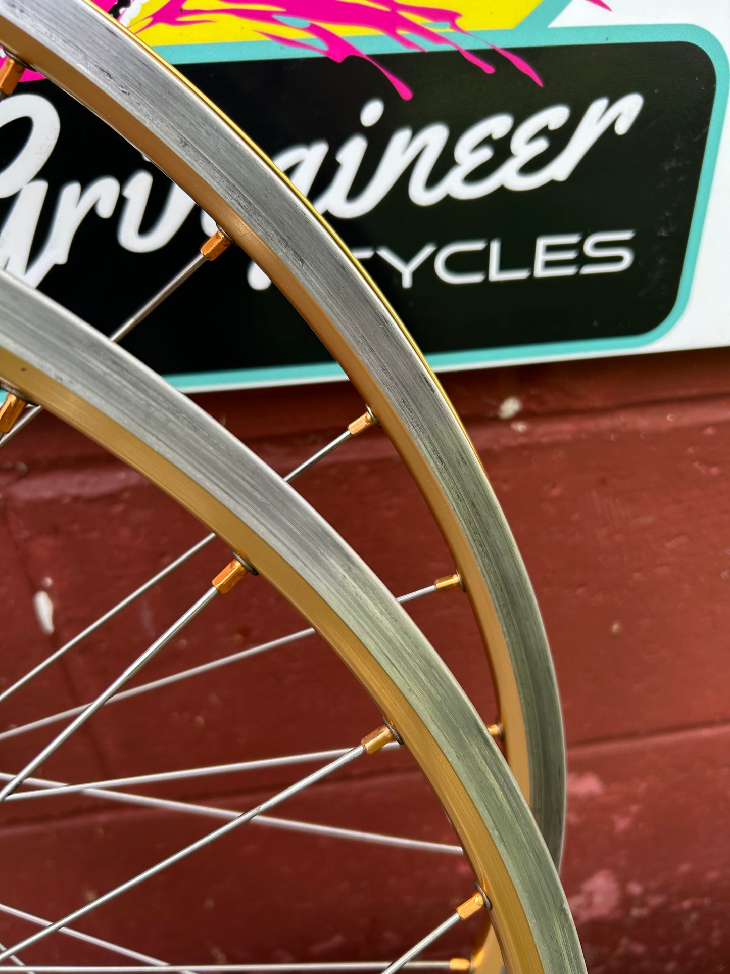 Sunrims CR17A Gold Rims Shimano Deore XT M737 / M738 26 Inch Wheelset