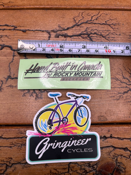 Rocky Mountain Hand Built In Canada Decal