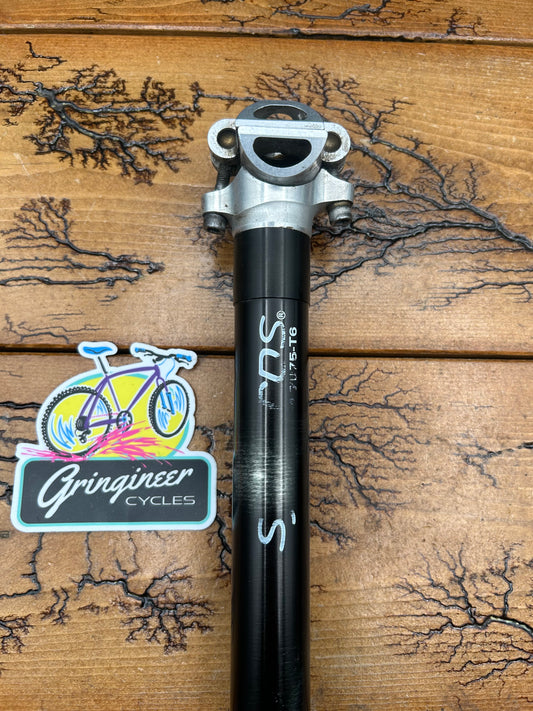 Syncros 26.8mm Black Seatpost 26.8x350